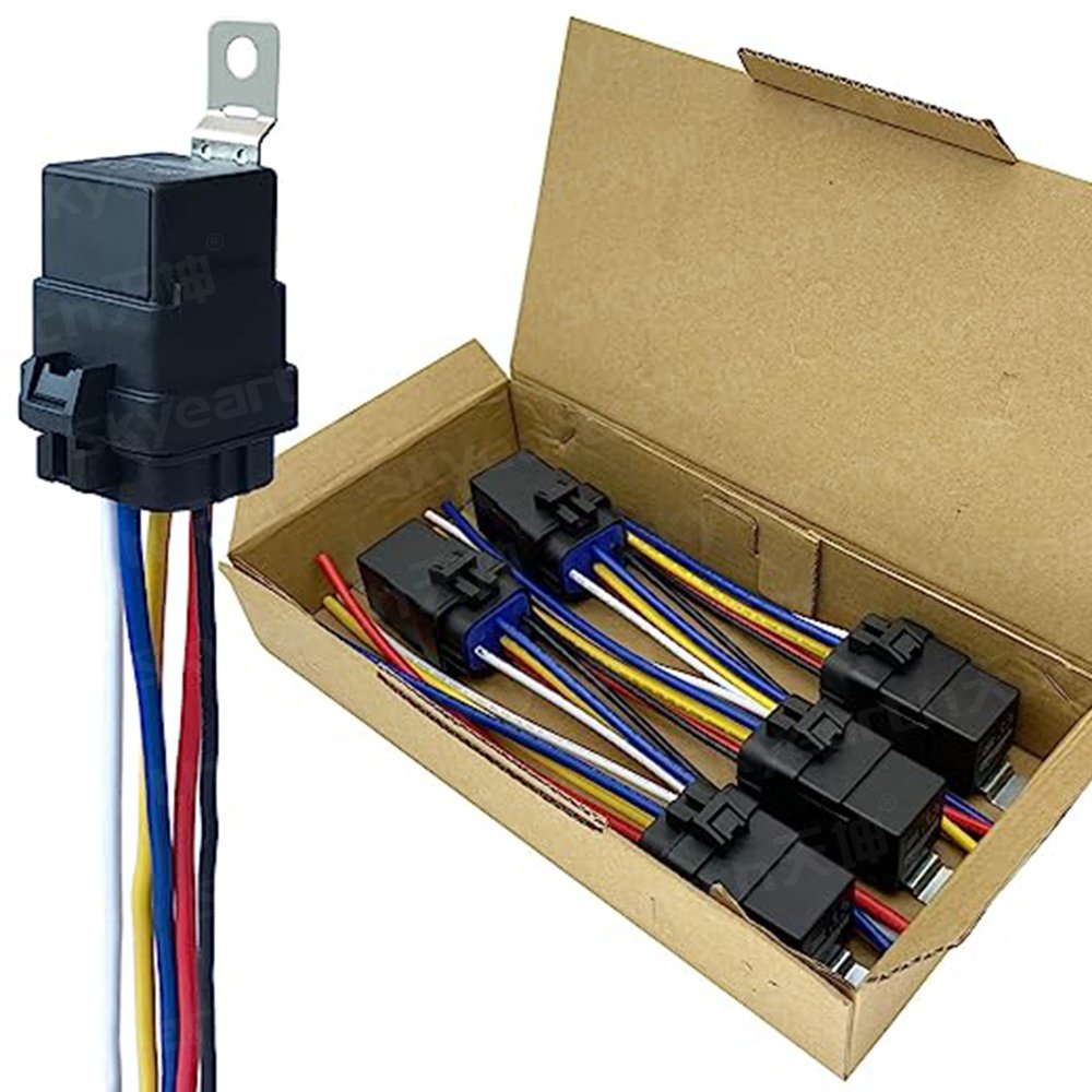 Waterproof 5 Pin 12V 40A Auto Relay Kit with Heavy Duty Harness - Ideal for Automotive Car Mods and Upgrades