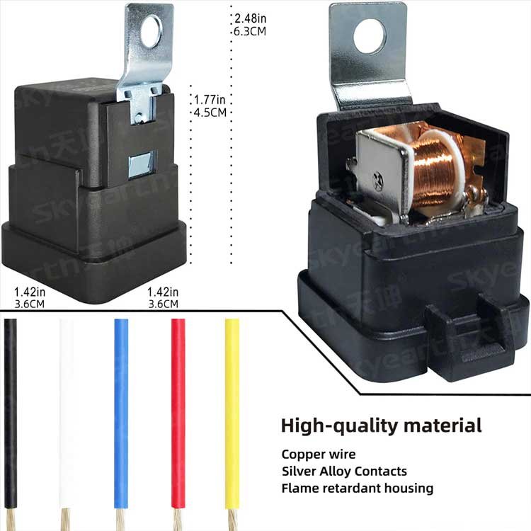 Waterproof 5 Pin 12V 40A Auto Relay Kit with Heavy Duty Harness - Ideal for Automotive Car Mods and Upgrades