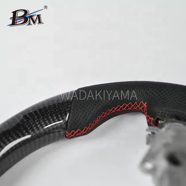 Factory Outlet By BM For Nissan Patrol Y62/Amarda 2018+ Infinity QX56 QX80 Series Carbon Fiber Interior Accessory Steering Wheel