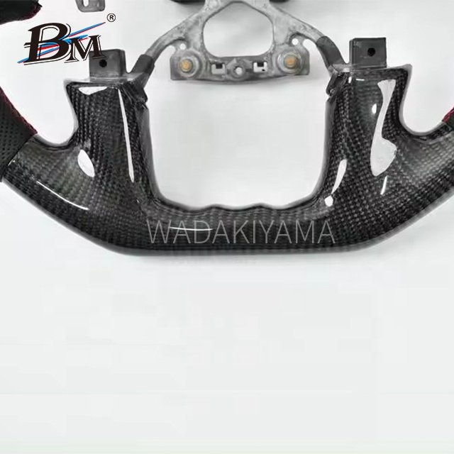 Factory Outlet By BM For Nissan Patrol Y62/Amarda 2018+ Infinity QX56 QX80 Series Carbon Fiber Interior Accessory Steering Wheel