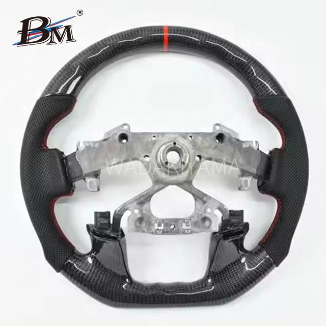 Factory Outlet By BM For Nissan Patrol Y62/Amarda 2018+ Infinity QX56 QX80 Series Carbon Fiber Interior Accessory Steering Wheel