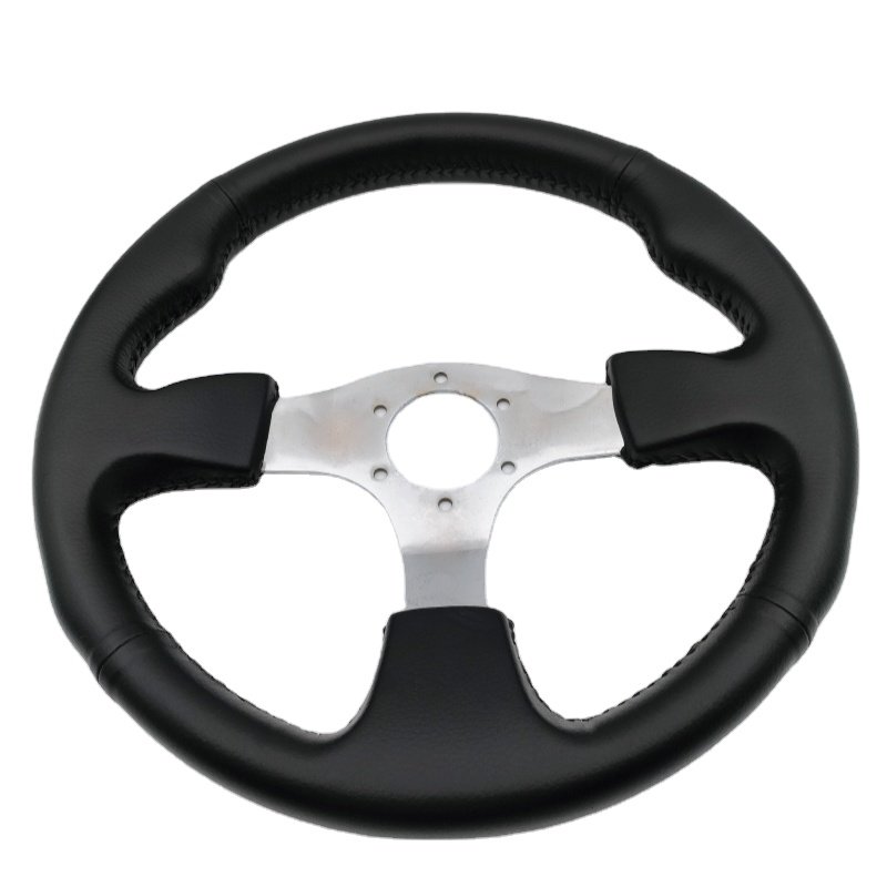 Whole sale Luxury Leather Racing Car Steering Wheel Universal Sports/Gaming Wheel for Stock Cars