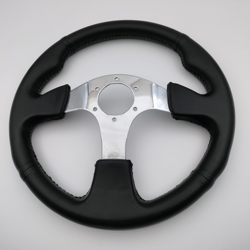 Whole sale Luxury Leather Racing Car Steering Wheel Universal Sports/Gaming Wheel for Stock Cars