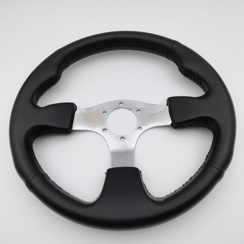 Whole sale Luxury Leather Racing Car Steering Wheel Universal Sports/Gaming Wheel for Stock Cars