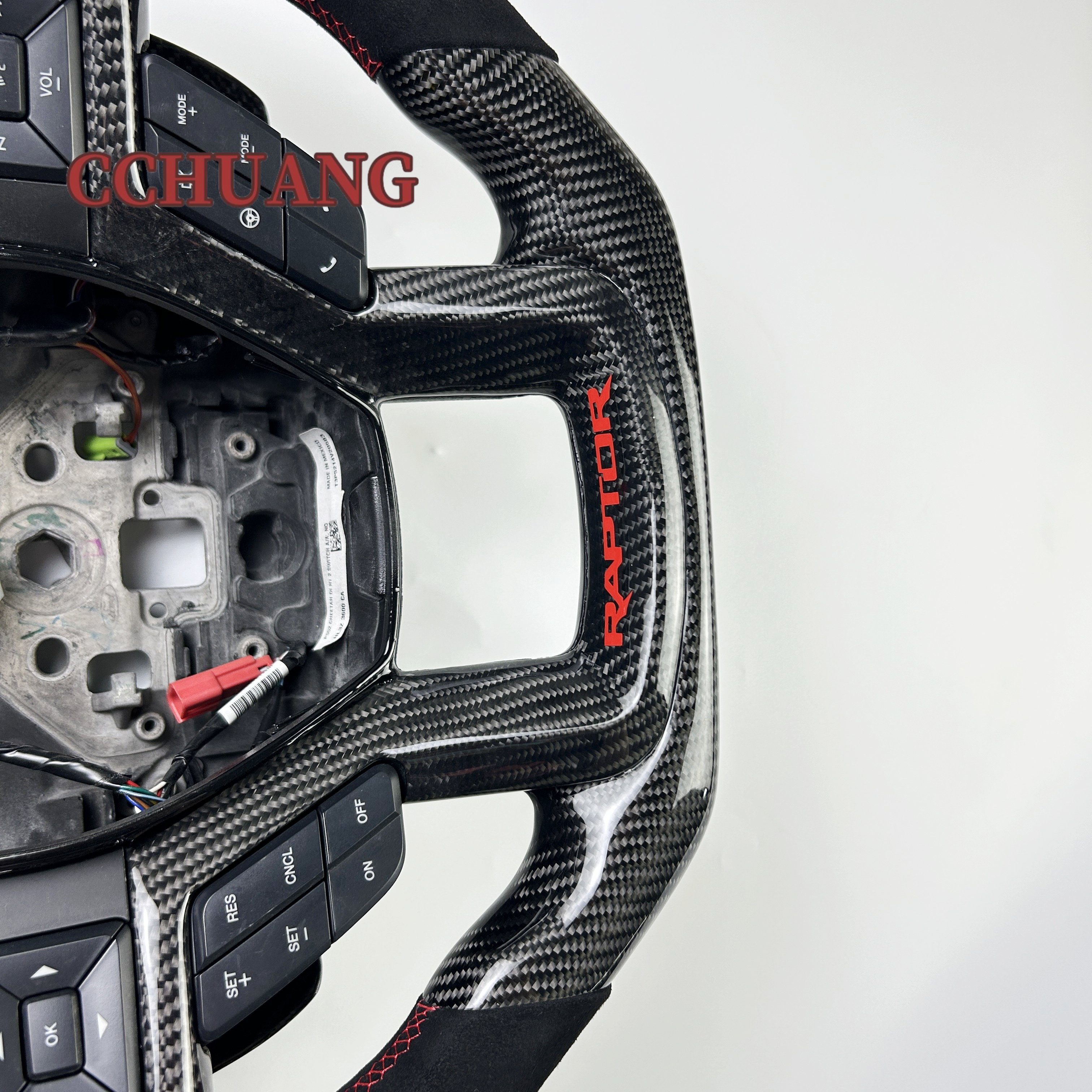 Multifunction Carbon Fiber Steering Wheel for Ford F-150Raptor Car Interior Accessory