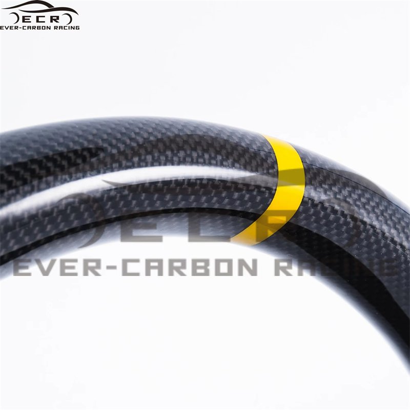 Ever-carbon Racing ECR Hotsell Racing Steering Wheel Carbon Fiber Sports Flat Bottom Red Rpm for Infiniti G37 Sports Carton Box