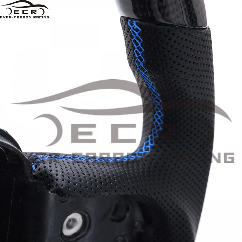 Ever-carbon Racing ECR Hotsell Racing Steering Wheel Carbon Fiber Sports Flat Bottom Red Rpm for Infiniti G37 Sports Carton Box
