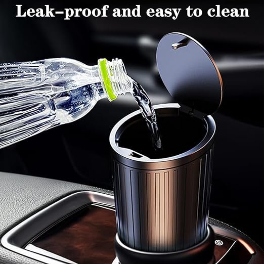 2 Packs Car Garbage Can Cup Holder-Universal Leakproof Vehicle Garbage Can Bin