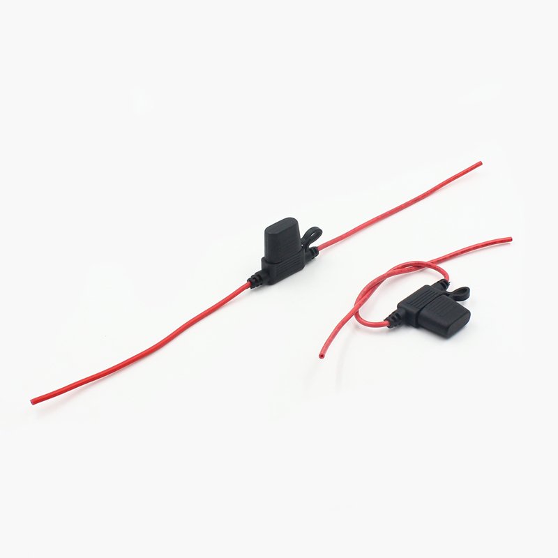 Car Fuses Waterproof Power Socket Small Blade Type Inline Fuse Holders 10A 20A 30A Fuse Auto Cable16AWG Relay Harness