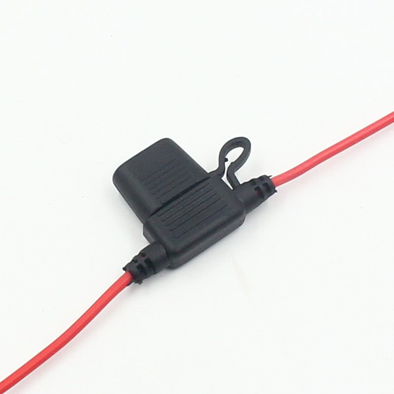 Car Fuses Waterproof Power Socket Small Blade Type Inline Fuse Holders 10A 20A 30A Fuse Auto Cable16AWG Relay Harness