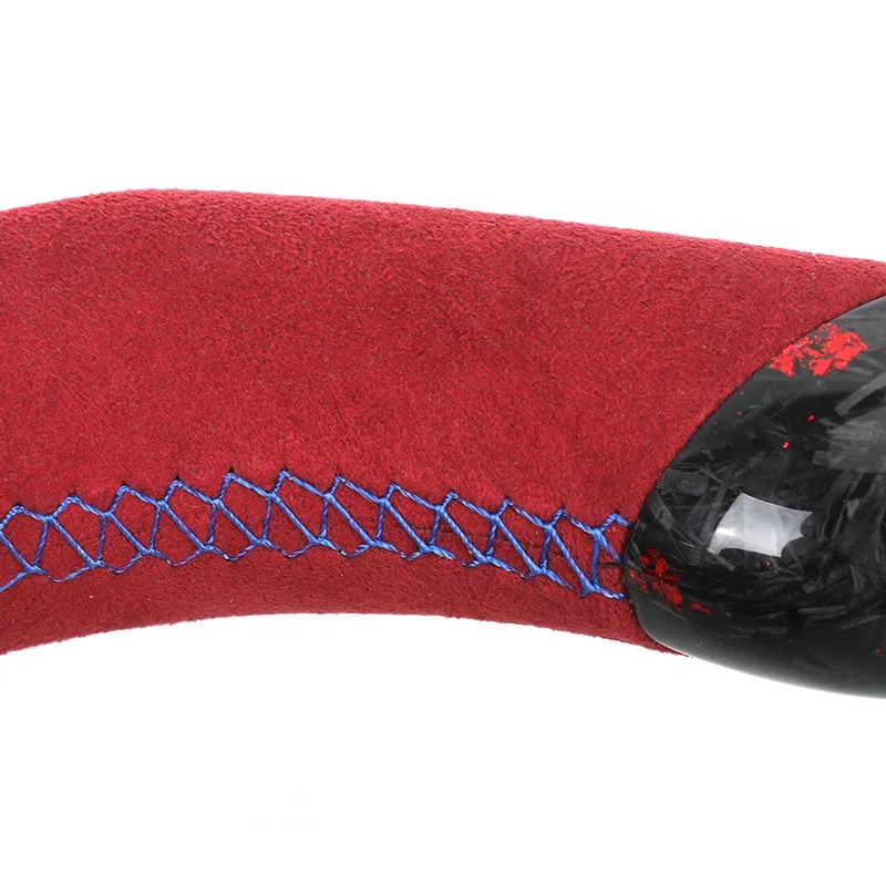 M Sport Red Color Half Alcantara Forged Carbon Steering Wheel for BMW 1 Series F40 E60 F10 M5 F11 F30 M4 F82 X3M F97 F90 F80