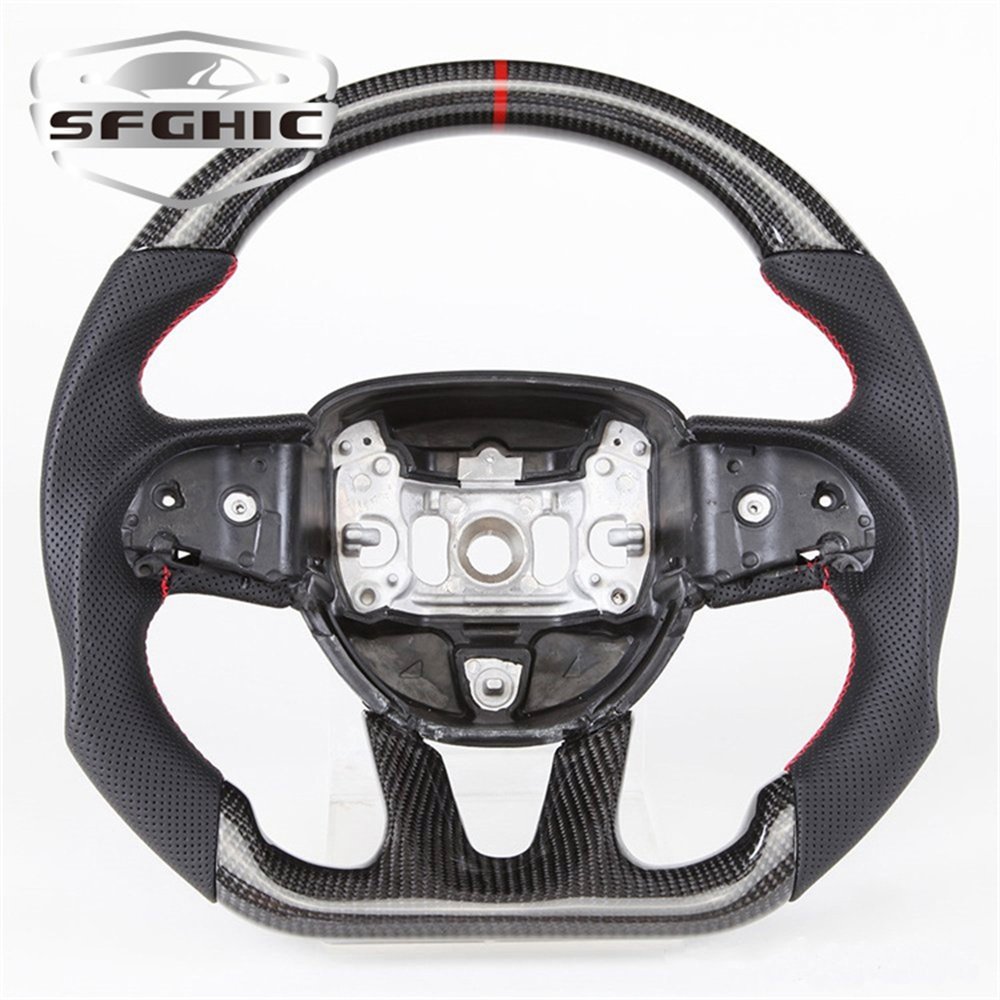 Customized LED Steering Wheel Car Accessories For Dodge Charger challenger SRT Hellcat Carbon Fiber Steering Wheel