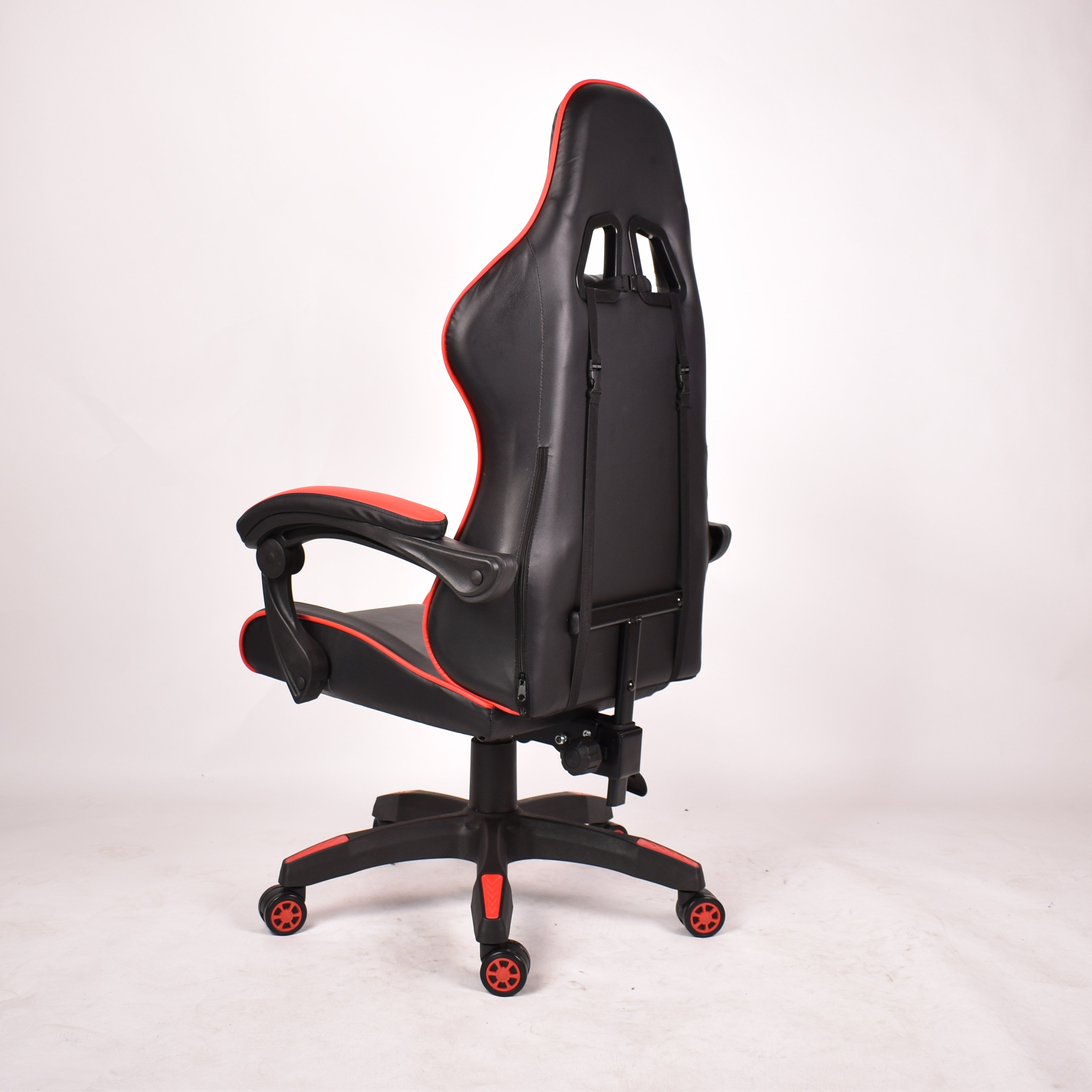 Custom Logo Ergonomics PC Computer Chair Heavy Duty Black and Red PU Leather Gaming Chair