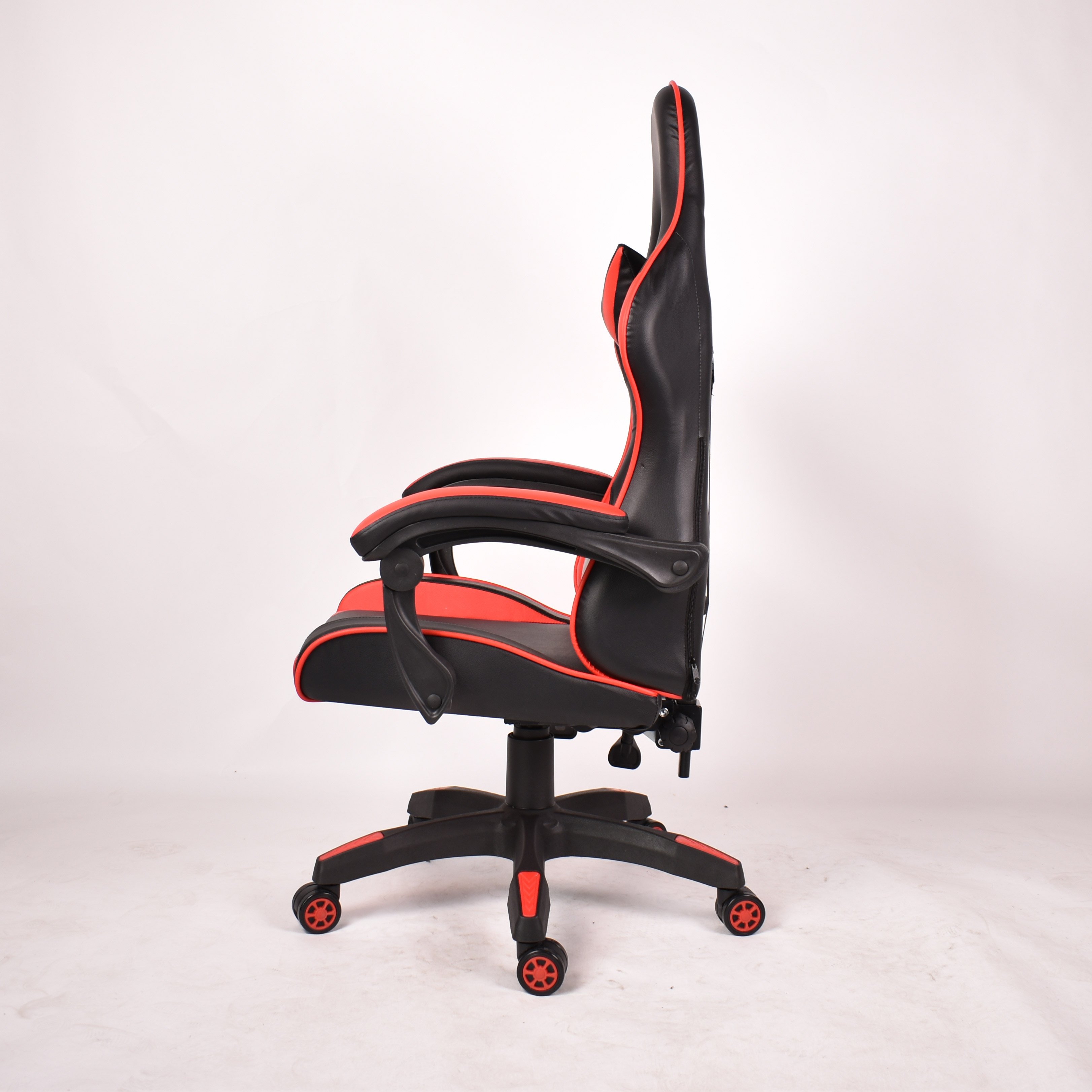Custom Logo Ergonomics PC Computer Chair Heavy Duty Black and Red PU Leather Gaming Chair