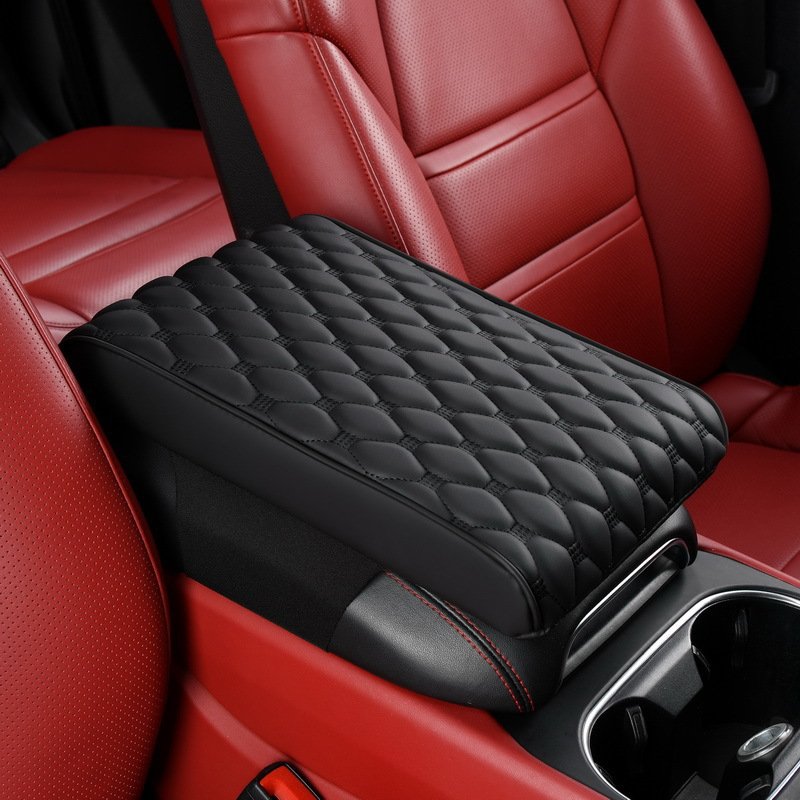 Car Center Console Protector Cover 5cm Thicken Armrest Box Cushion Ergonomic Memory Foam Arm Rest Mat Storage Pocket