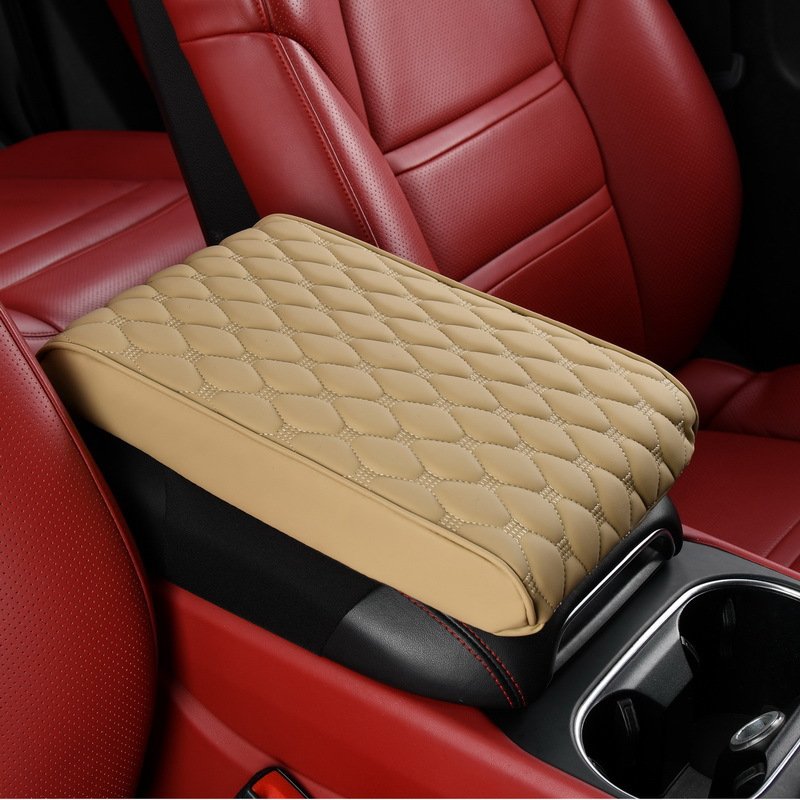 Car Center Console Protector Cover 5cm Thicken Armrest Box Cushion Ergonomic Memory Foam Arm Rest Mat Storage Pocket