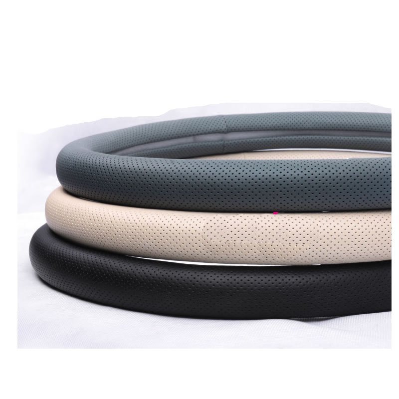 PU full tying breathable simple car steering wheel cover