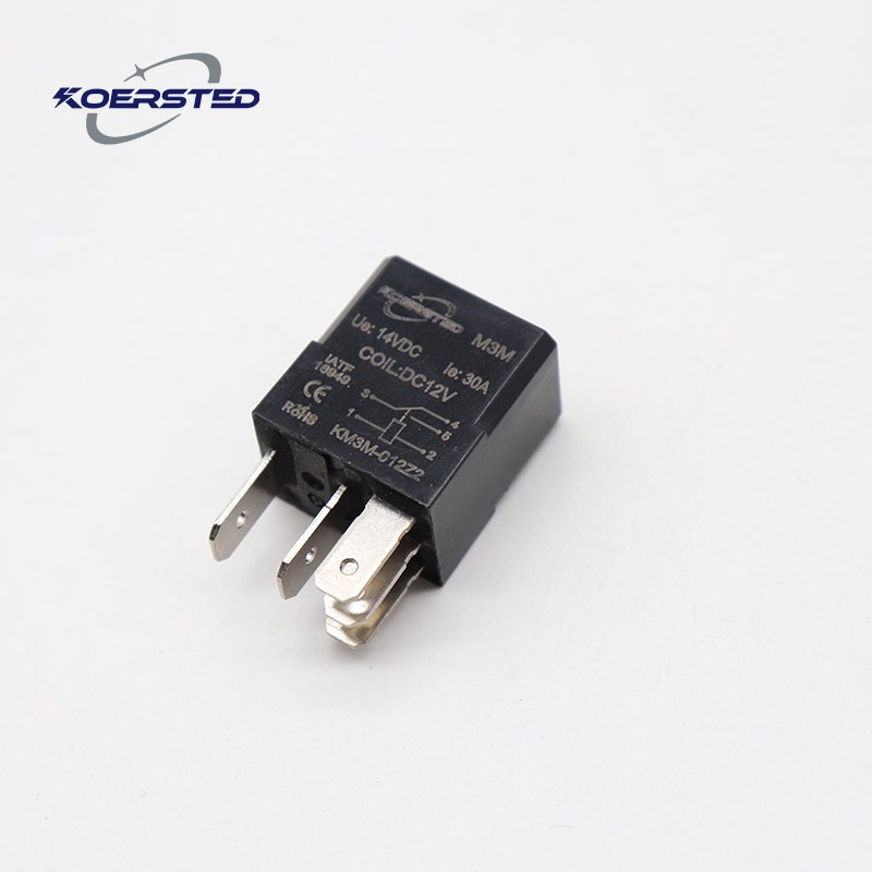 KM3M 30A Micro Auto Relay New Designed 12V 24V 4pin 5pin Mini Car Relay with 40A Rated Current Type Automotive for Car Factory
