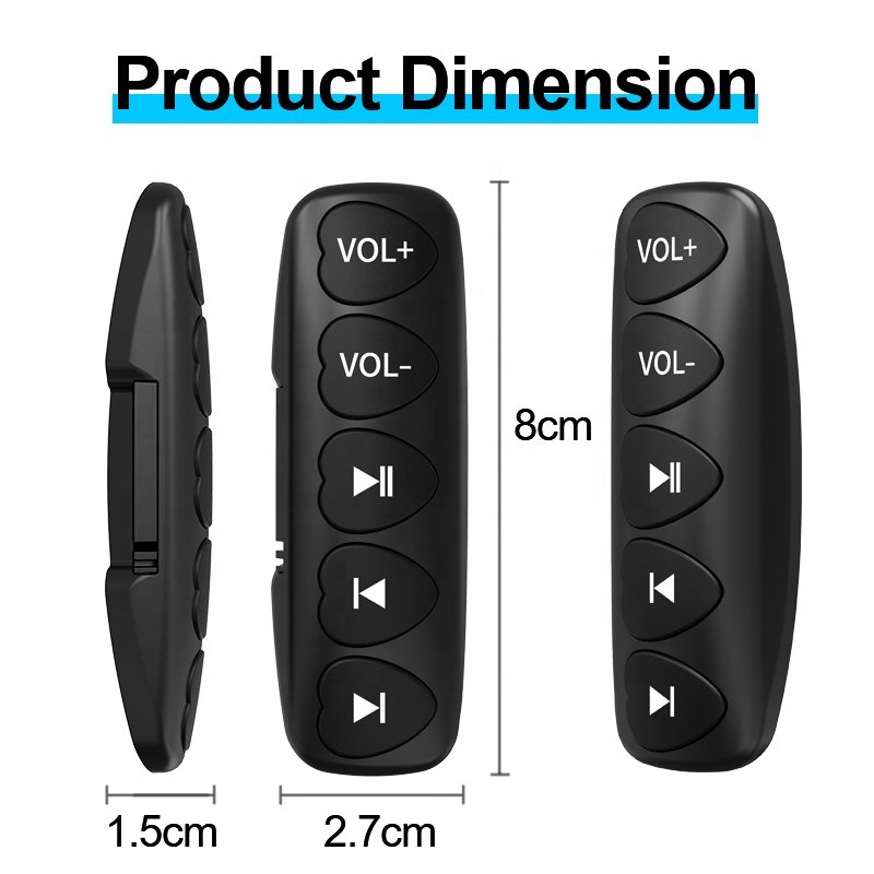 Factory price Wireless Bluetooth Remote Control Remote Control mobile phone for car Steering Wheel