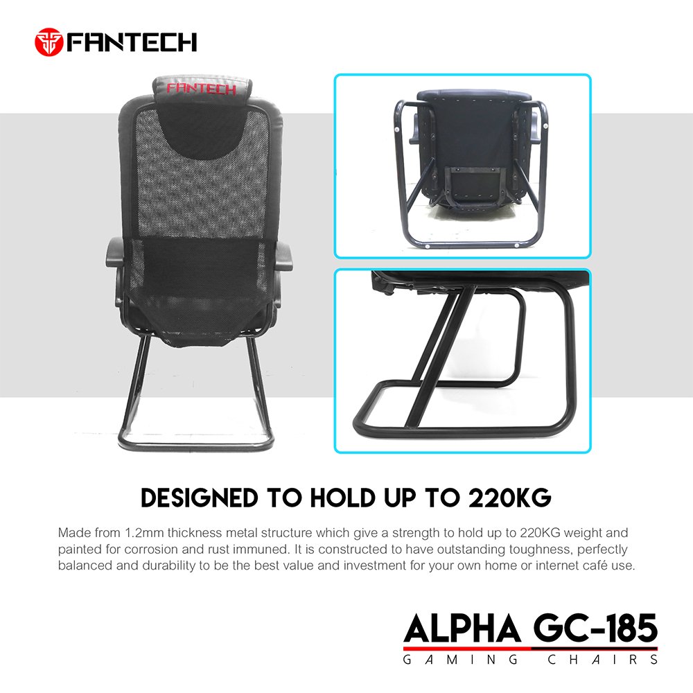 Comfortable Gaming Fantech GC185 Modern Gaming Chair Ergonomic High Backseat Design With Adjustable Armrest for Gamer