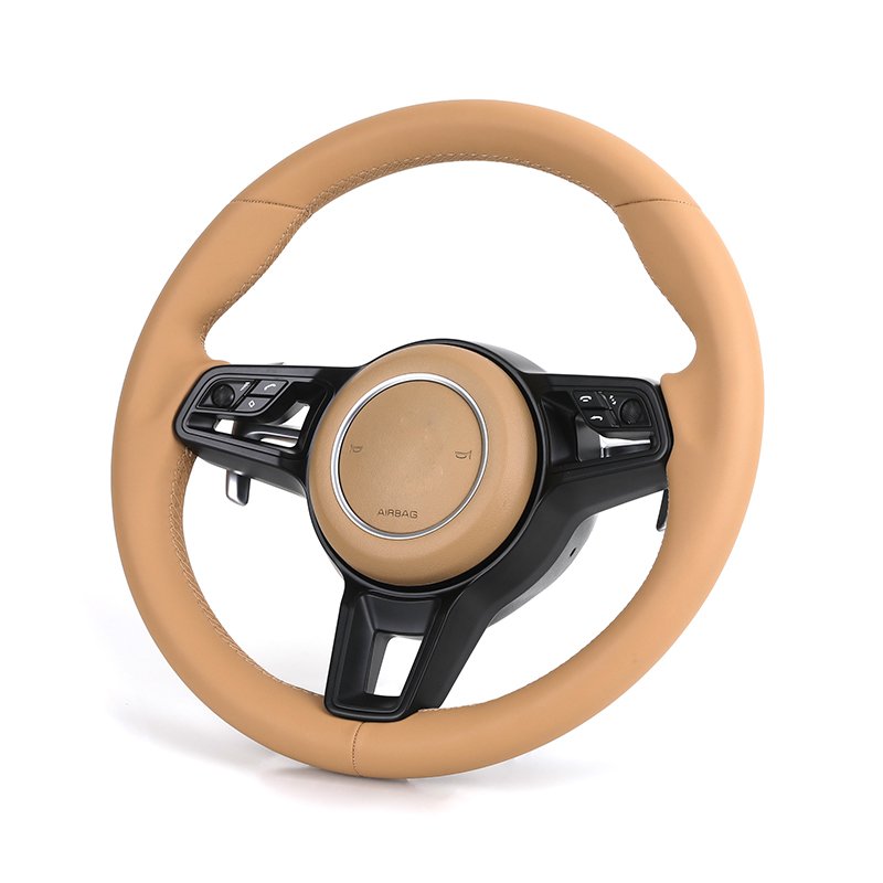 Skin Color Full Leather Custom Sport Volant Lenkrad Car Steering Wheel for Porsche Panamera Cayenne 957 911 958 970 92A 2011