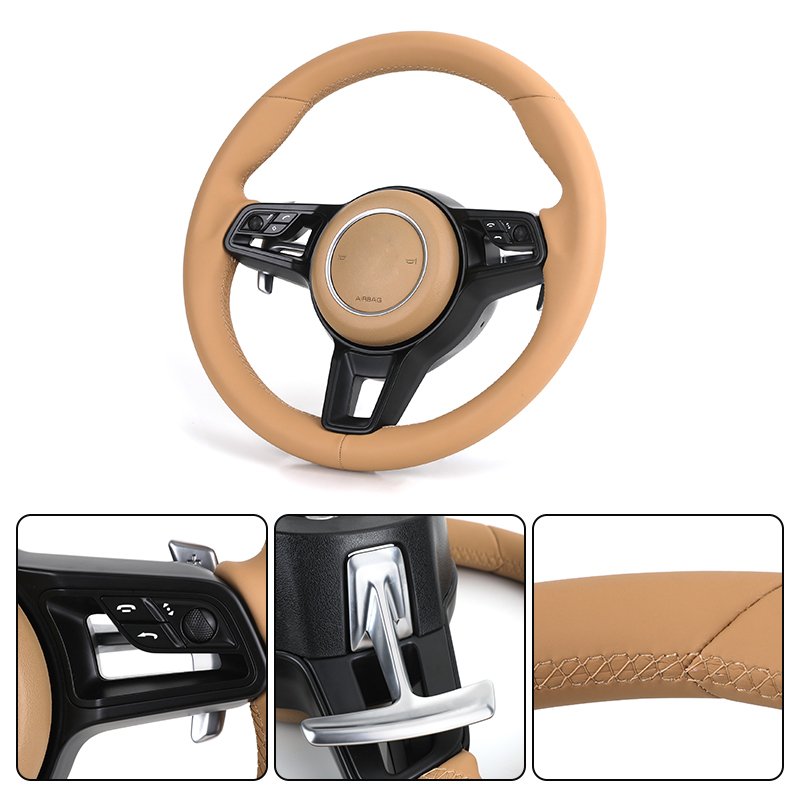 Skin Color Full Leather Custom Sport Volant Lenkrad Car Steering Wheel for Porsche Panamera Cayenne 957 911 958 970 92A 2011