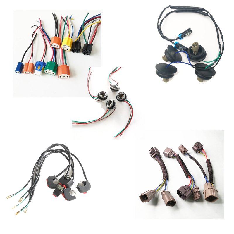Wire Harness Manufacturing LED Headlight H7 H8 H11 Relay Fuse Wiring Harness Kit for for Automobile Motorcycle