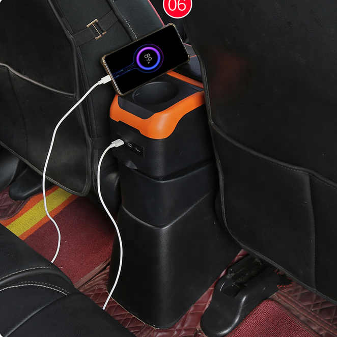 Multi Colors Double Layers Slide 6 USB New Design Carbon Fiber Pu Leather Car Armrest Console Box for VW Mk/4/5/6/7 Golf 4/5/6/7
