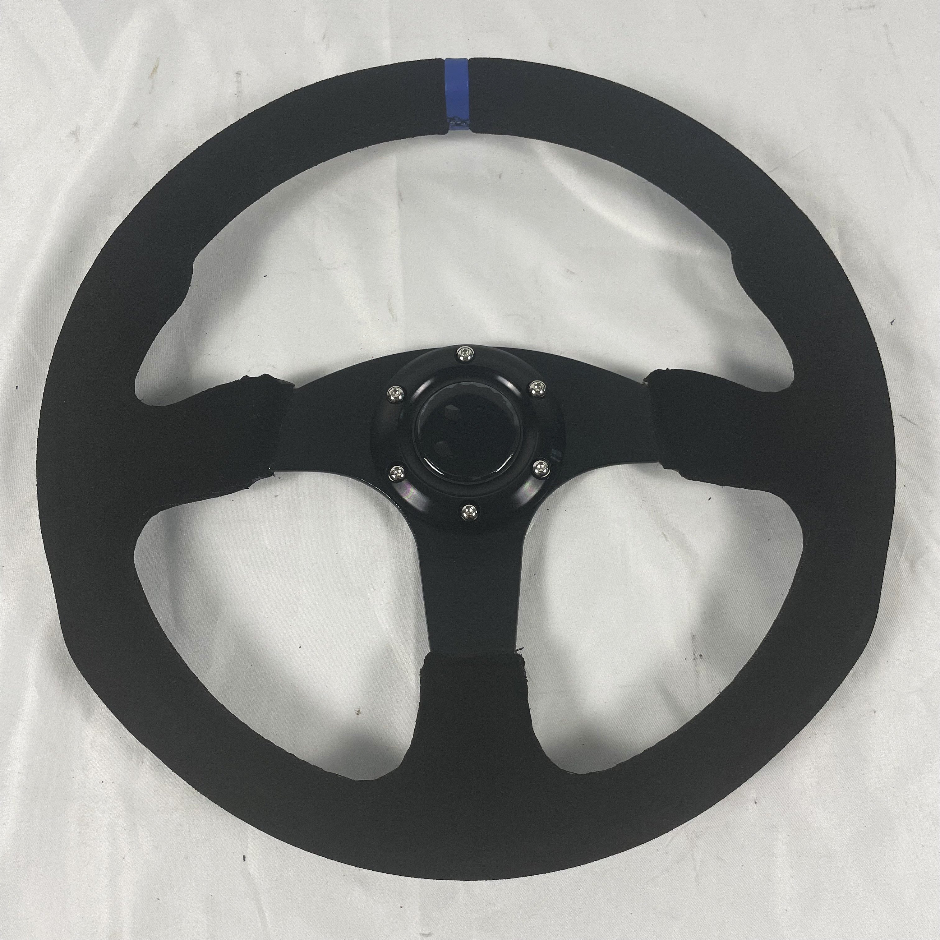 TRAPLY 350mm Universal Racing Car Steering Wheel With Suede Material