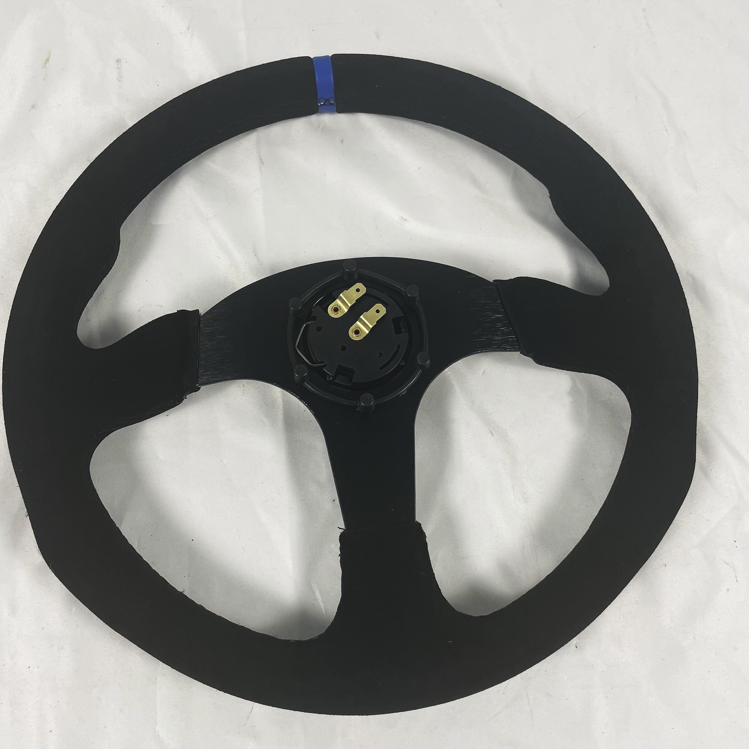 TRAPLY 350mm Universal Racing Car Steering Wheel With Suede Material