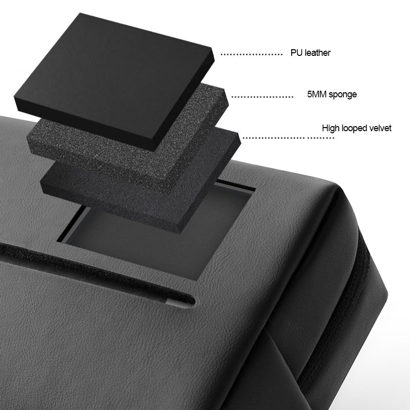 Universal Car Tissue Box Auto Pu Leather Paper Towel Backseat Armrest Box Car Tissue Holder Paper Box