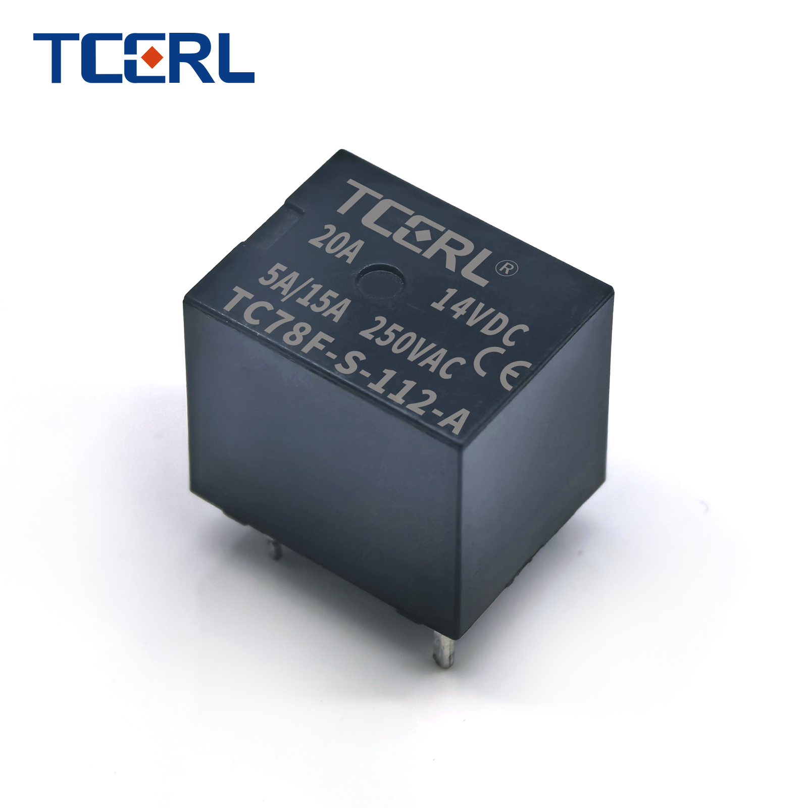 TCERL Miniature Relay TC78F-S-112-A 12V 25A High Power 4-Pin NO/NC Contact for Auto Car Light Relay
