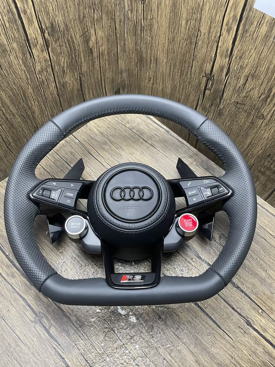 YLC R8 Style Push Engine Start Stop Drive Select Button Steering Wheel For Audi A3 S3 A4 B9 S4 A5 S5 A6 S6 A7 A8 Q3 Q5 Q7