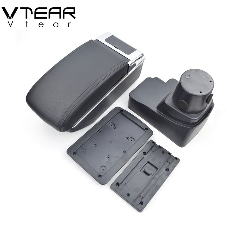 Vtear for Chevrolet Aveo Sonic Lova T250 Armrest USB Charging Heighten Central Content Storage Box Interior Arm Rest Accessories