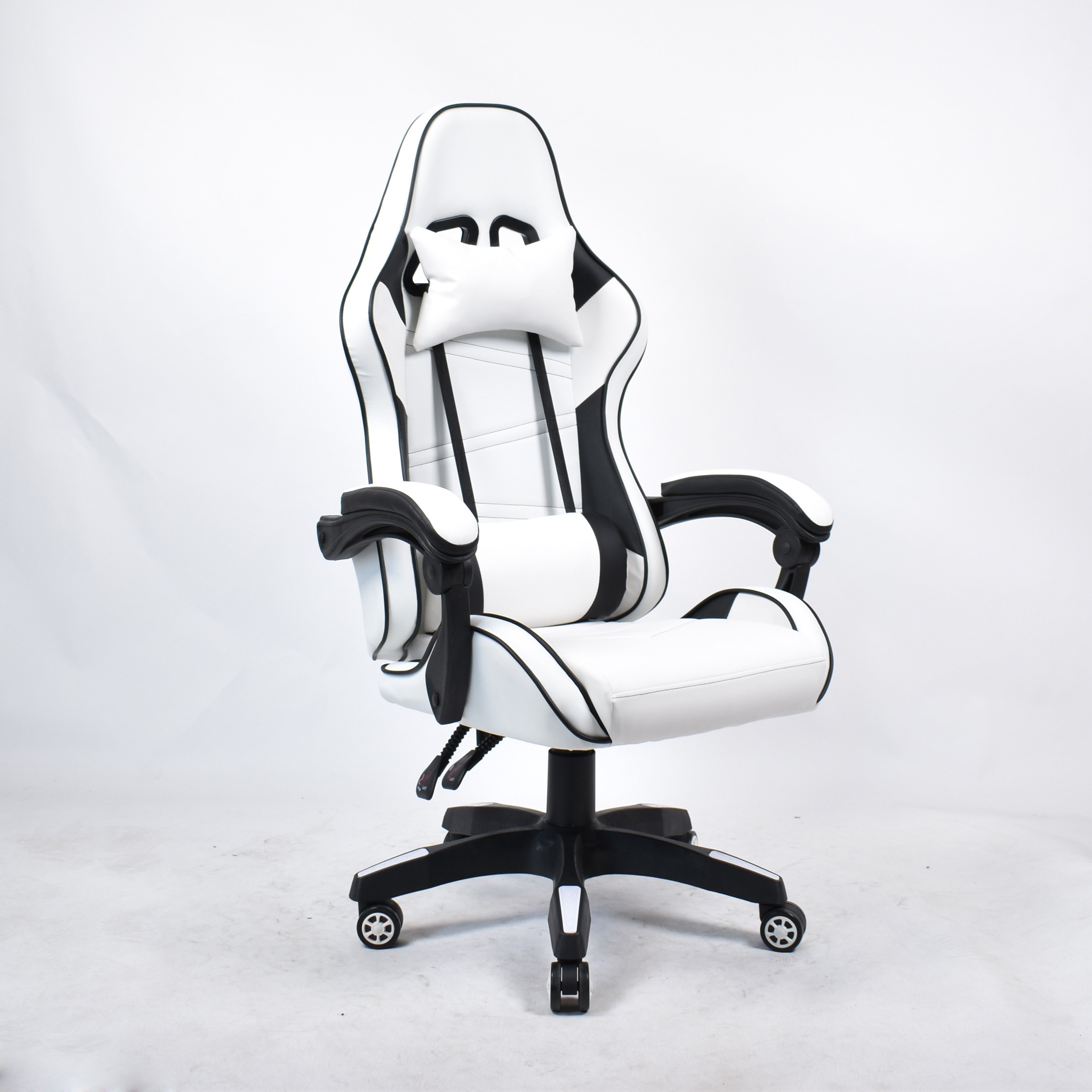High Back PC Computer Chairs Heavy Duty Soft Height Adjustable Reclining White Gaming Swivel Chair