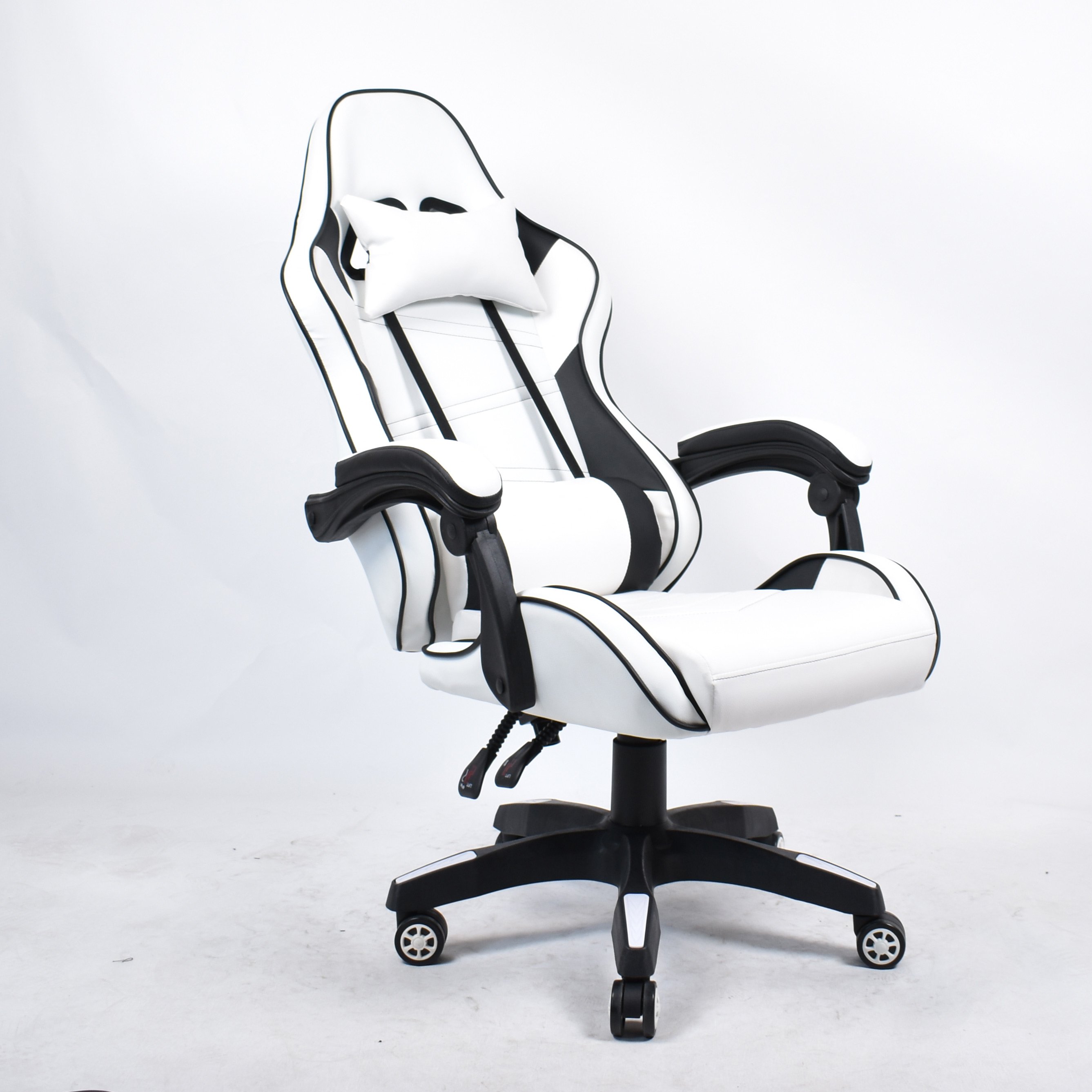 High Back PC Computer Chairs Heavy Duty Soft Height Adjustable Reclining White Gaming Swivel Chair