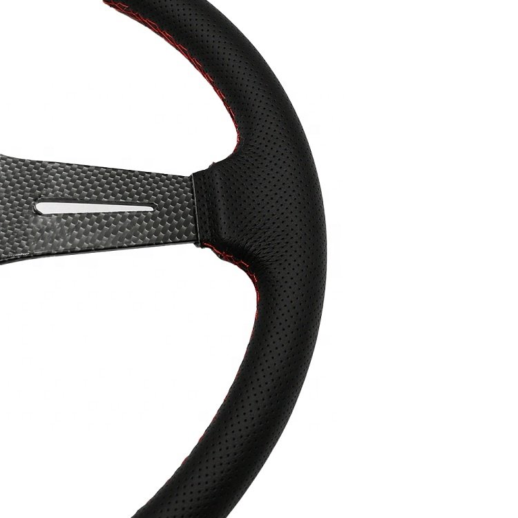 Racing Modified Accessories Deep Dish Universal Leather Racing Steering Wheel Drift Sports Steering Wheel
