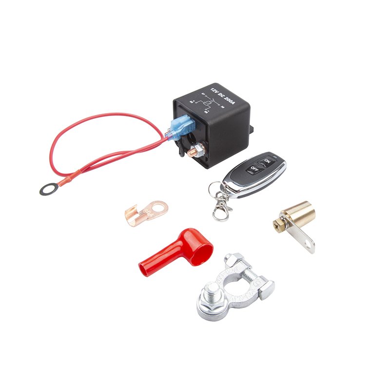 12V 250A Car Battery Breaker Wireless Remote Control Power Off Switch Start Relay Cable