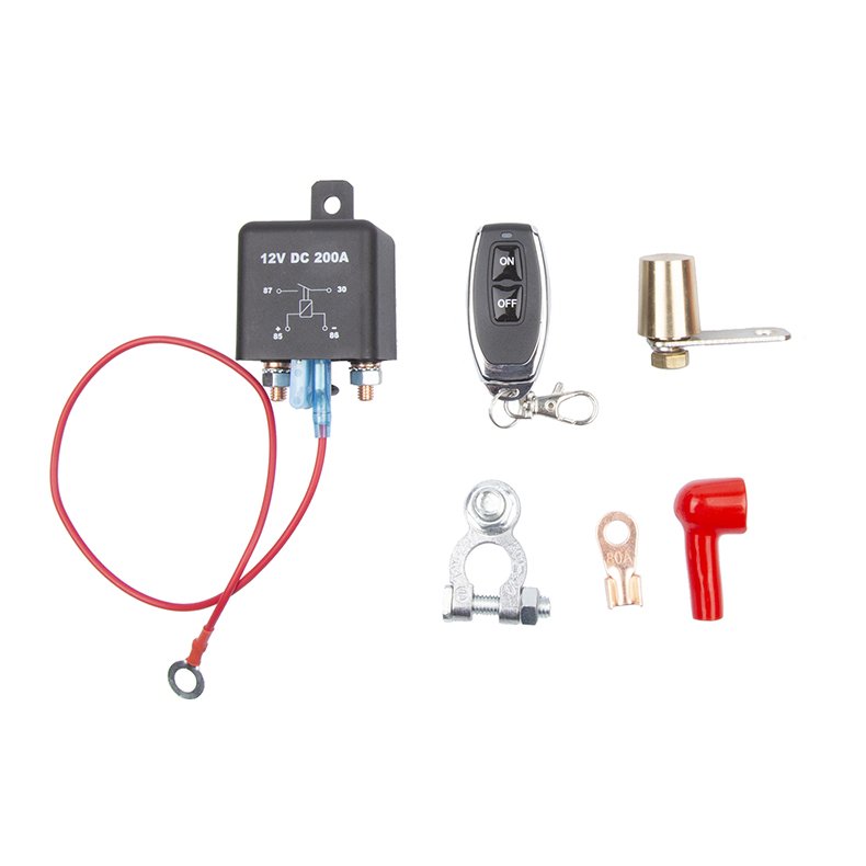 12V 250A Car Battery Breaker Wireless Remote Control Power Off Switch Start Relay Cable