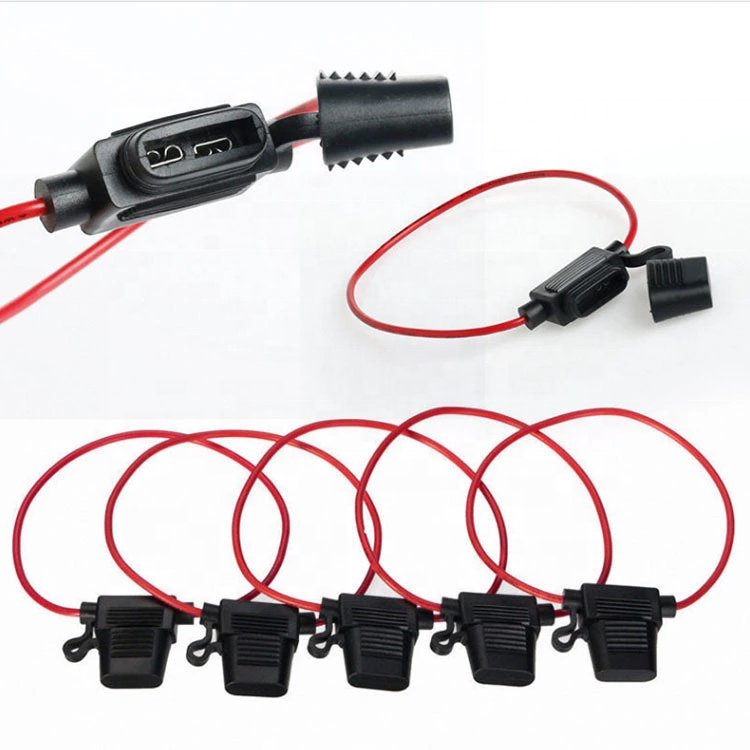 Mini Blade Fuse Holder 16 Gauge Waterproof Pigtail Inline Fuse Holder with 15A ATM Fuses