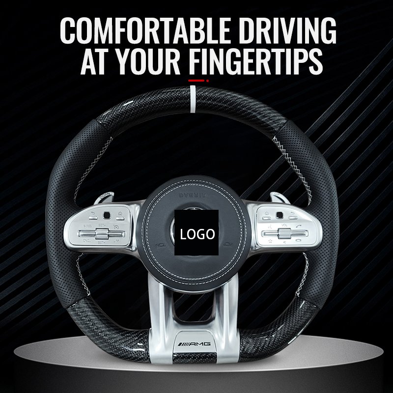 Wholesale custom forged carbon fiber steering wheel for W222 v-class w447 v260d Sprinter metris Vito steering wheel