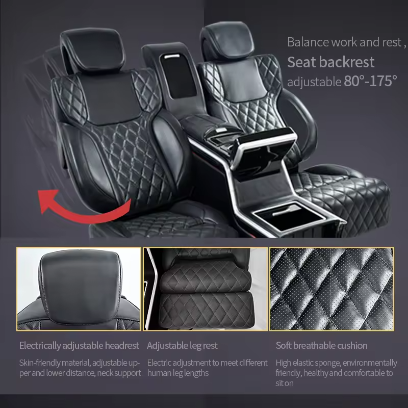 Off-road Vehicle GLS/GLS Modified Seats Electric Seats with Armrest Box Refrigerator, 5 Seats Modified 4 Luxury Leather Car Logo
