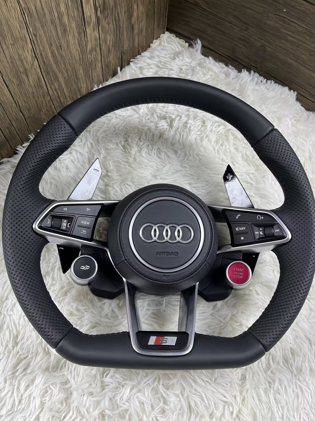 Carbon Fiber Steering Wheel With Smart LED for Suitable For Audi Steering wheel