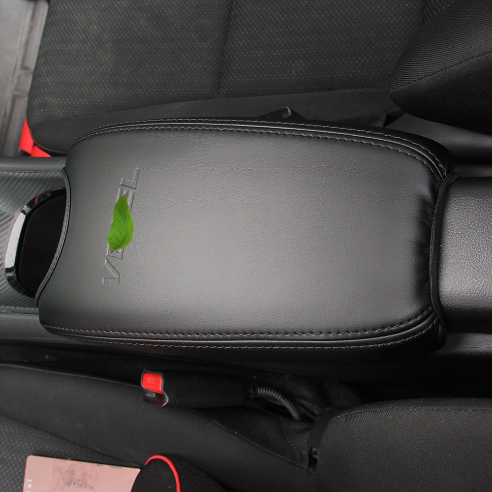 Center Console Armrest Box Cover Scratch-resistant Leather Center Console Armrest Box Cover Leather for Honda VEZEL HRV XRV