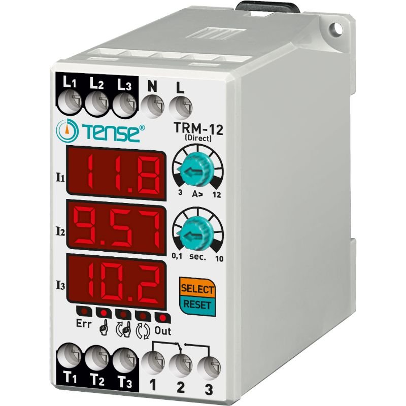 Direct Digital Overload Relay with 3x3 Digit LED Display TRM-12