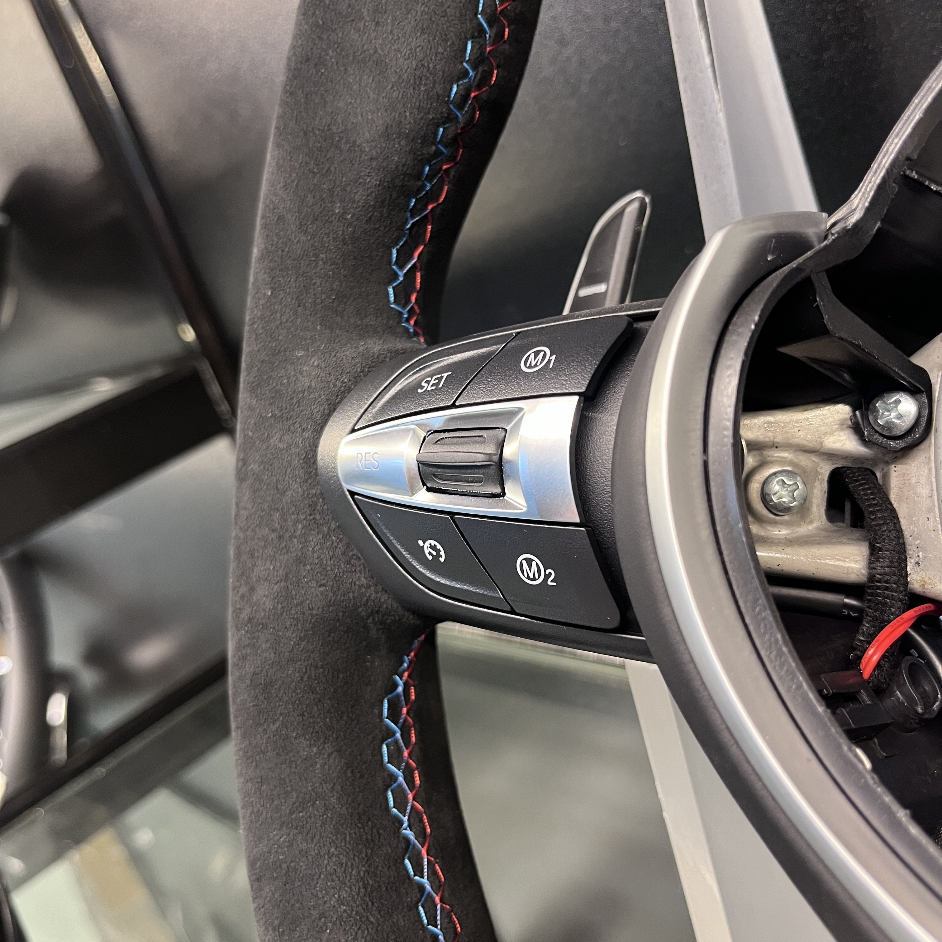 M Sport Volant Lenkrad Half Alcantara 7 Series Upgrade LCI Fur material Steering Wheel for BMW