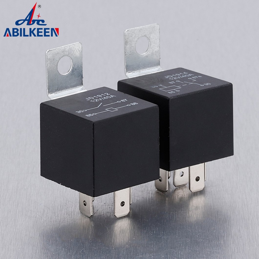 Top Sale ABILKEEN JD1912 Auto Solid-State Waterproof Relay 4/5Pin Wide Terminal Quick Connection 80A 12-24V Large Power Relay