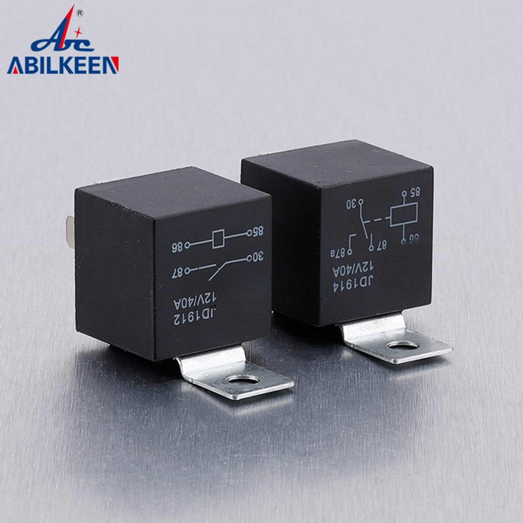 Top Sale ABILKEEN JD1912 Auto Solid-State Waterproof Relay 4/5Pin Wide Terminal Quick Connection 80A 12-24V Large Power Relay