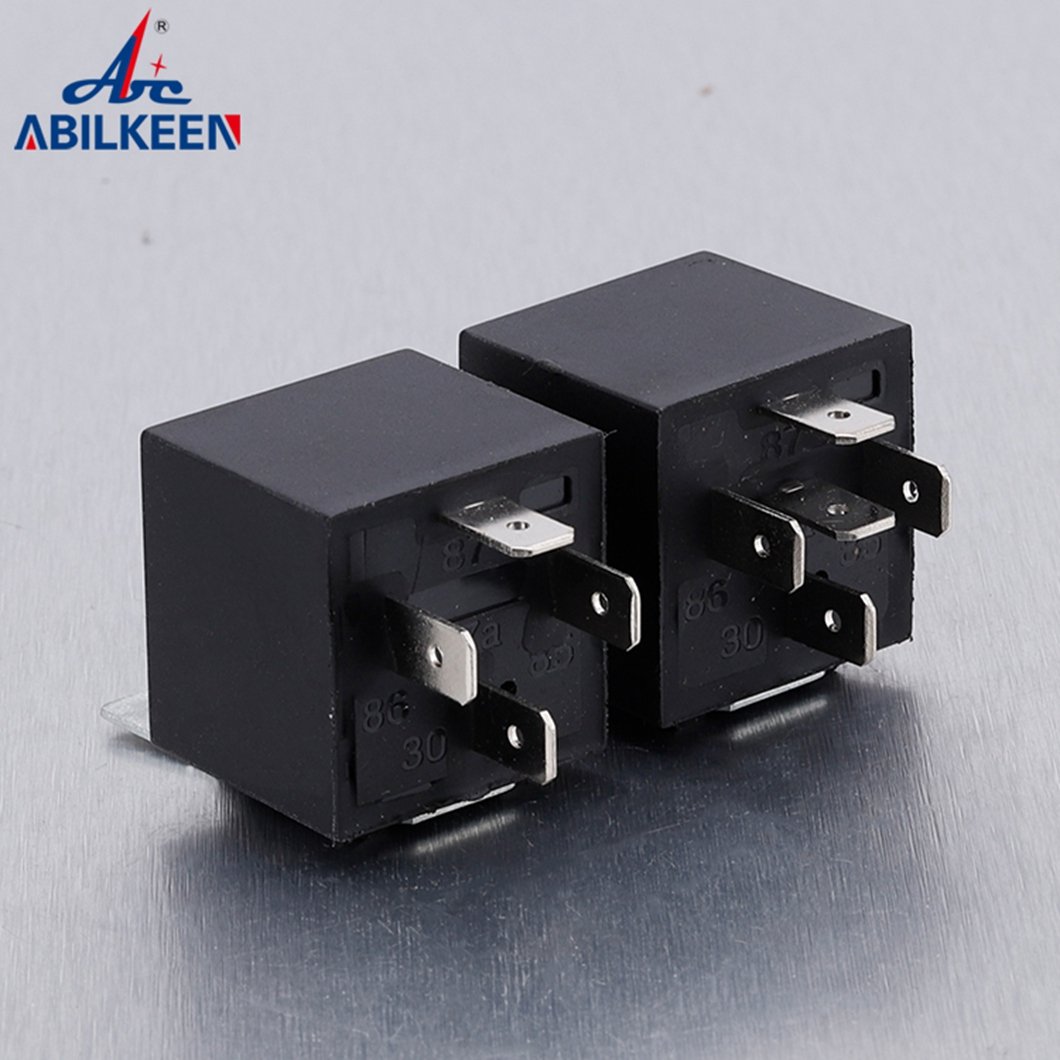 Top Sale ABILKEEN JD1912 Auto Solid-State Waterproof Relay 4/5Pin Wide Terminal Quick Connection 80A 12-24V Large Power Relay
