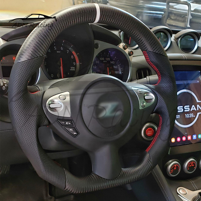 Fully Carbon Fiber Steering Wheel For NISSAN 370Z 350Z Z34 For INFNITI FX50 QX70 FX37 FX35